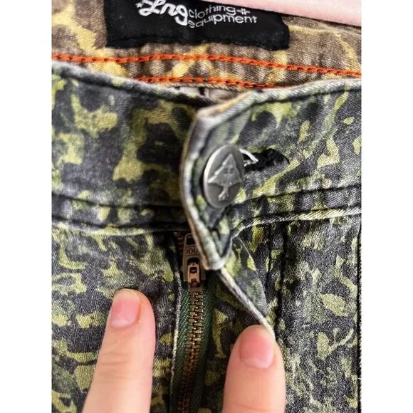 Y2K Utility Cargo Camo Pant Green 32" Gorp Grunge Skater 90s Festival - Picture 3 of 9